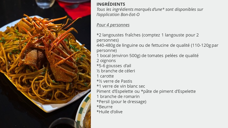 Le goût des fêtes : Linguine aux langoustes